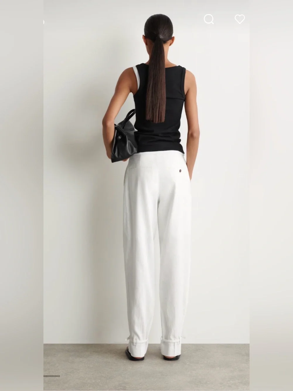 NWT LINEN STRAIGHT-LEG PANTS, COS petite